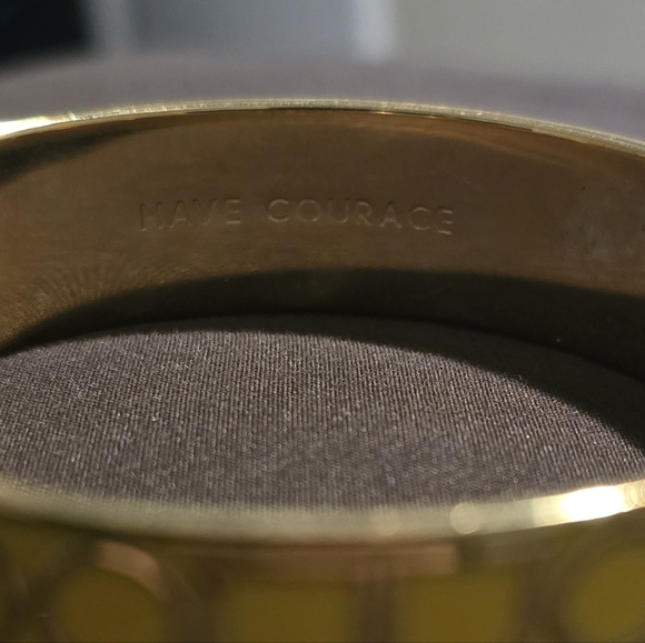 Kate Spade "Have Courage" Bangle Bracelet - Picture 2 of 3